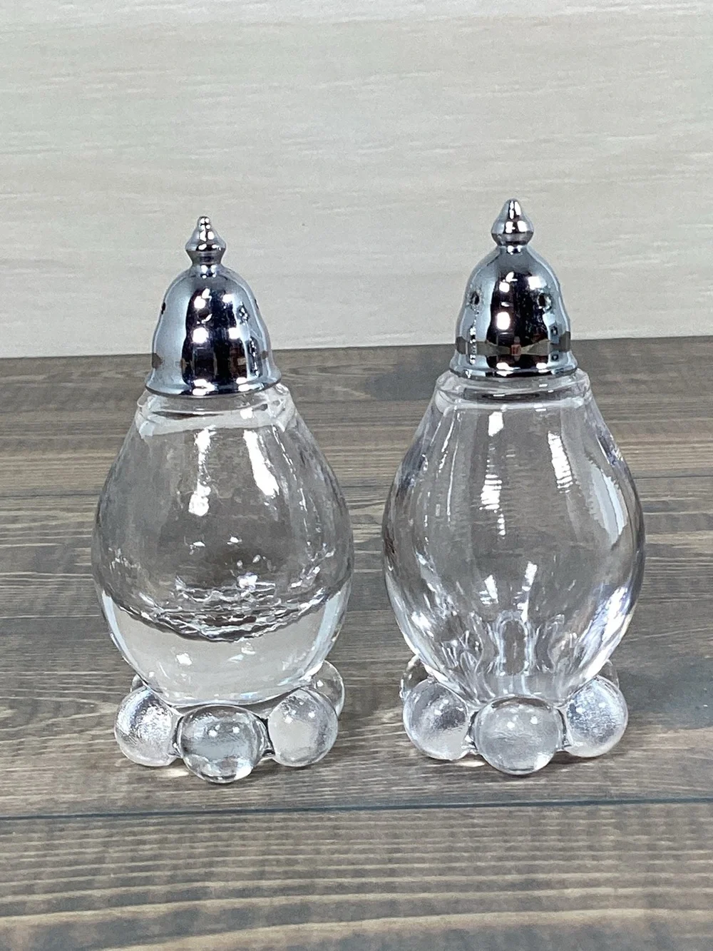 Vintage Imperial Glass Candlewick Salt & Pepper Shakers
